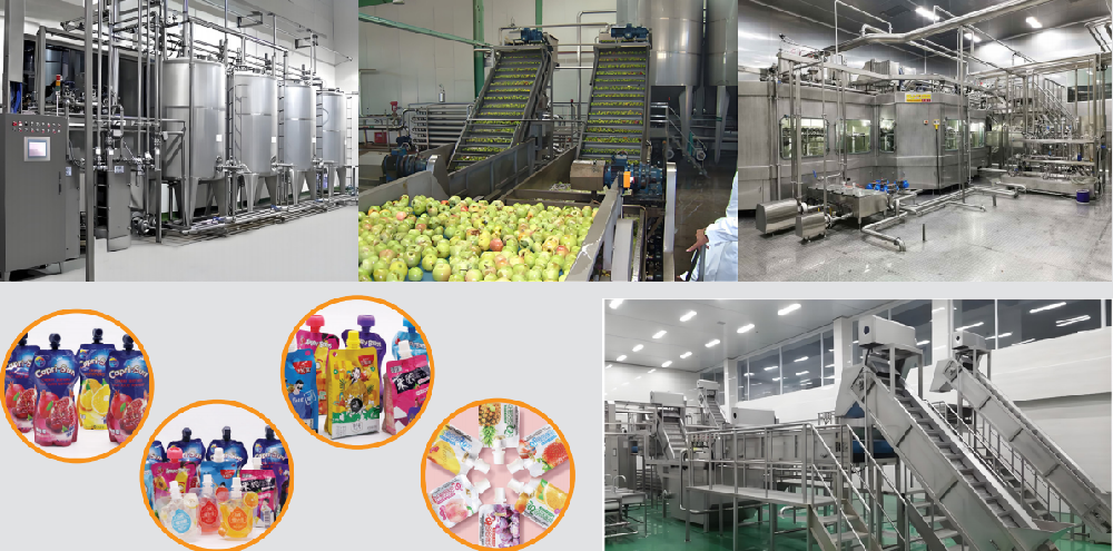 龍應(yīng)果汁飲料生產(chǎn)線