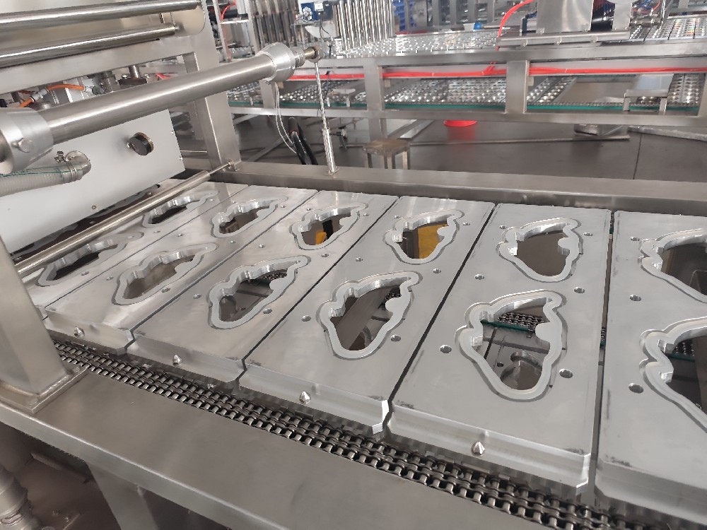 龍應一出六魚型灌裝封口機